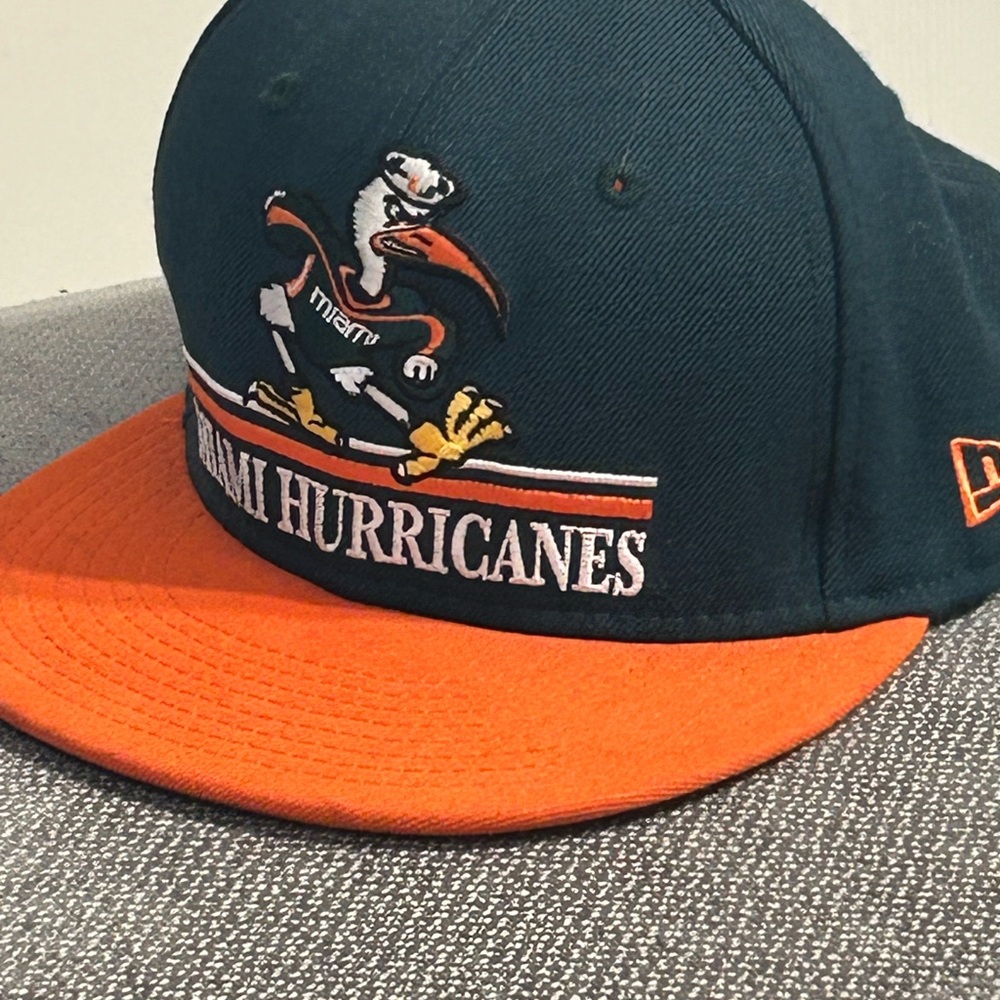 New Era Miami Hurricanes Cap - Green and Orange